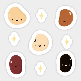 Kawaii Beans Sticker